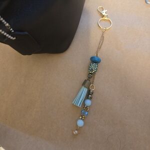 Handmade Purse Charm - "Golden Skies"